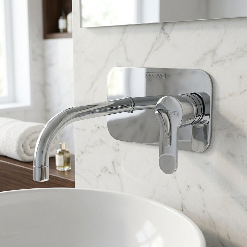 Single Lever Basin Mixer Wall Mounted