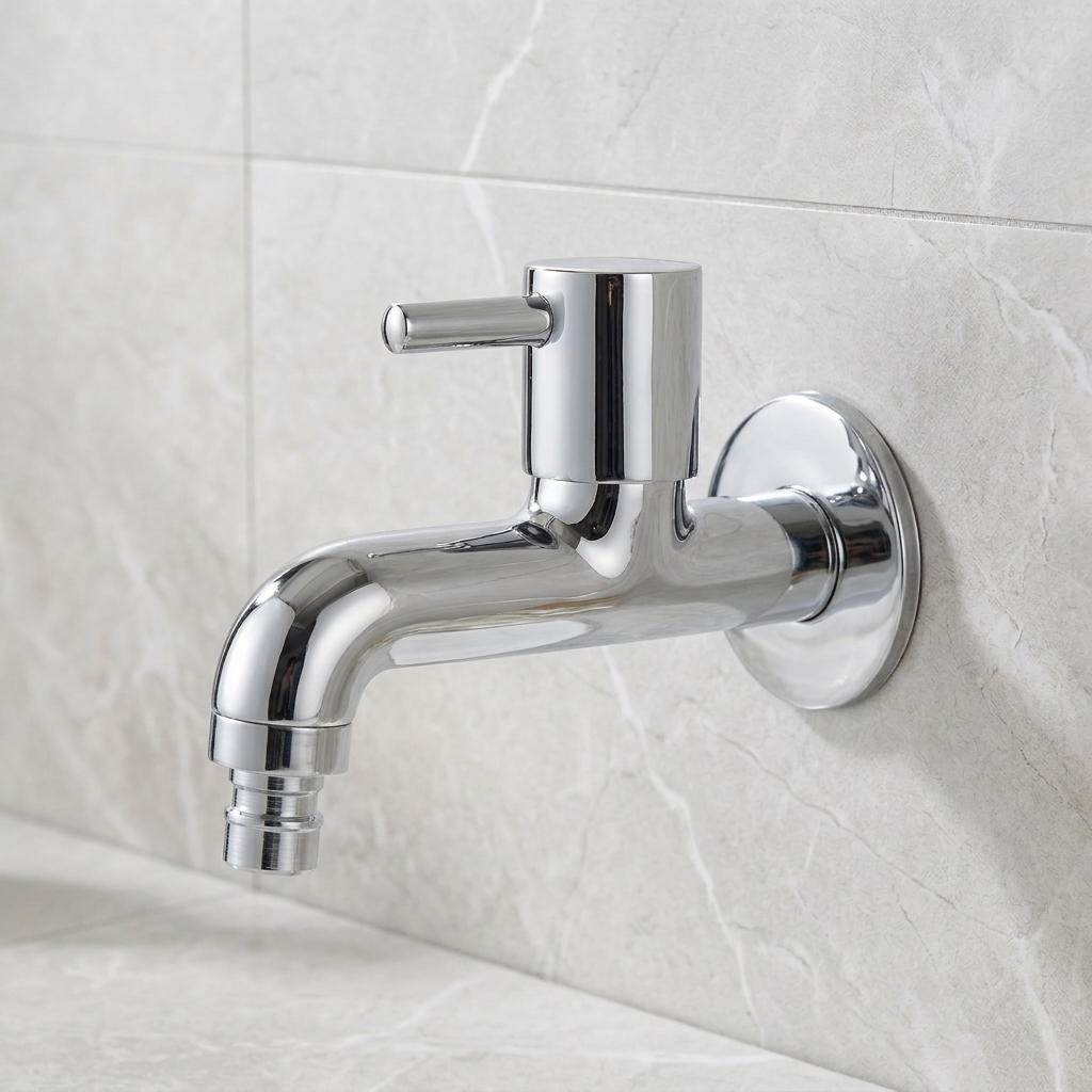 Washing Machine Bib Cock With Flange