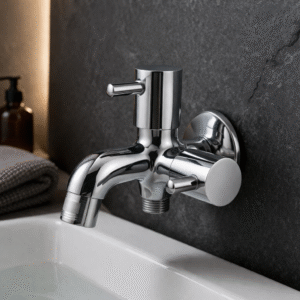 Two Way Bib Cock With Flange