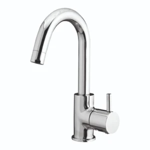 Swan Neck Pillar Cock with Swinging Spout