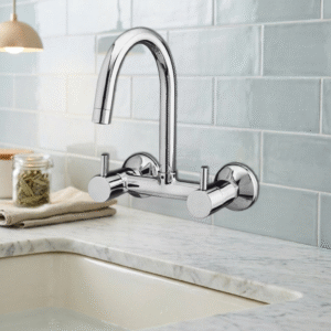 Sink Mixer Wall Mounted with Swinging Spout