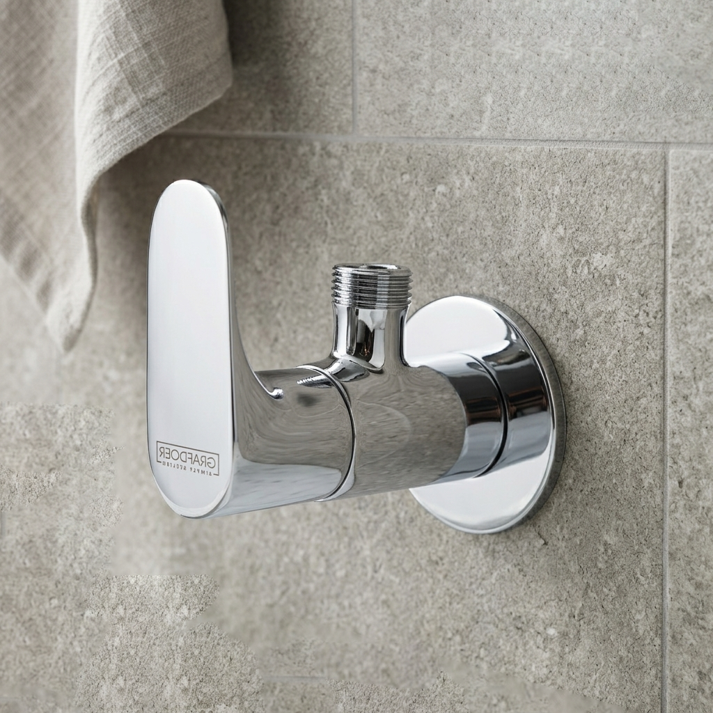 Angle Cock with Wall Flange