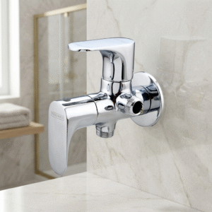 Two Way Angle Valve With Wall Flange