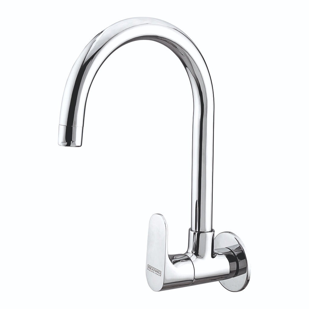 Sink Cock Swinging Spout with wall flange