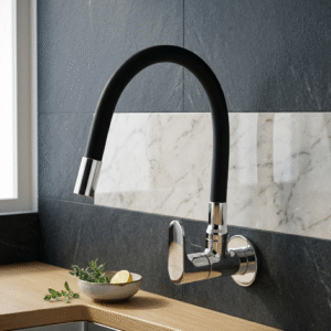 Flexi Sink Cock with Swinging Spout