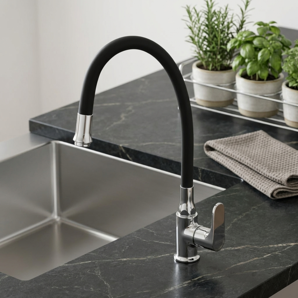 Sink Cock Table Mounted With Flexi Spout