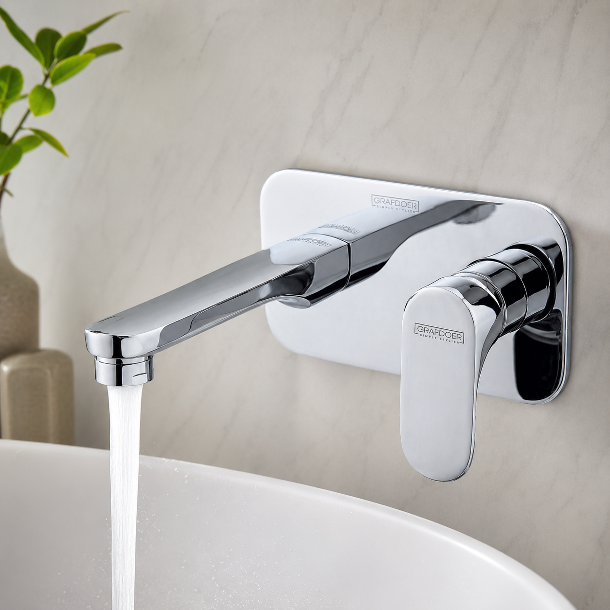 Single Lever Basin Mixer Wall Mounted