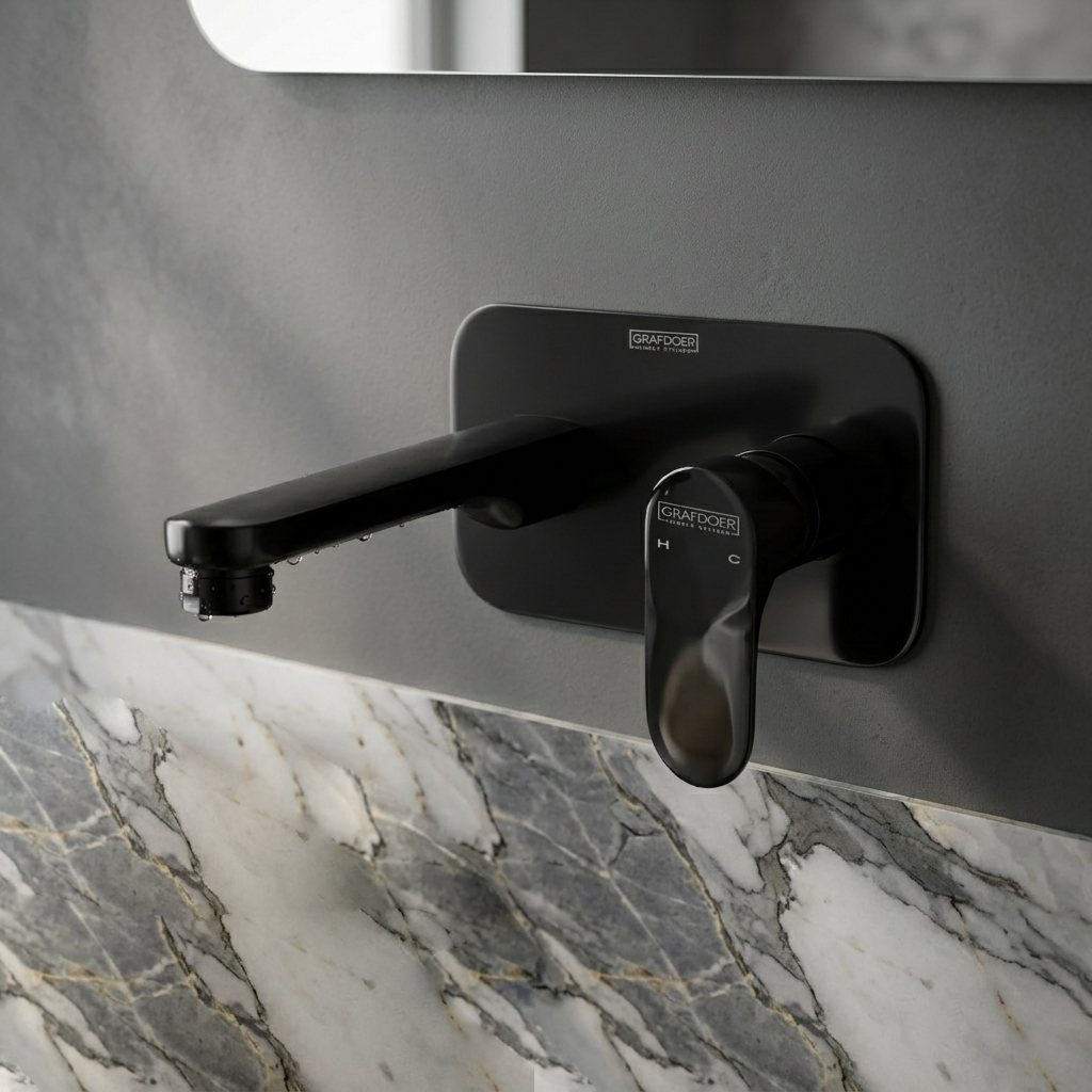 Single Lever Basin Mixer Wall Mounted