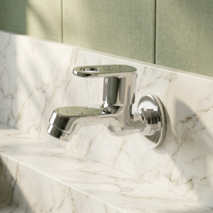 Bib Cock Short Body With Wall Flange