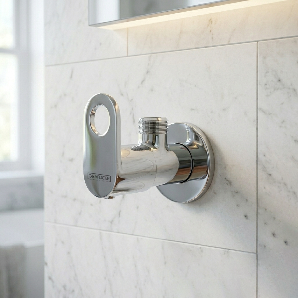 Angle Cock With Wall Flange