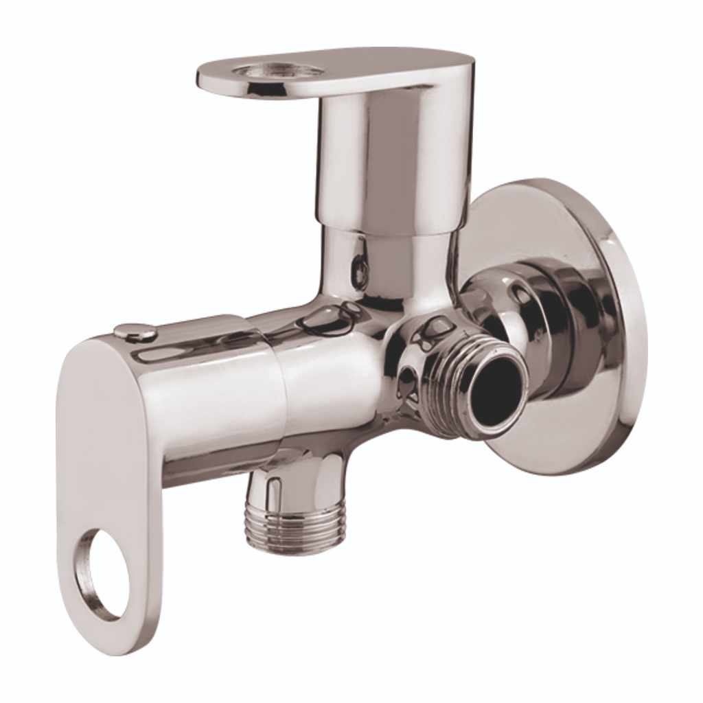Grafdoer Ornet Two Way Angle Valve with Wall Flange – durable, corrosion-resistant, easy-install bathroom valve