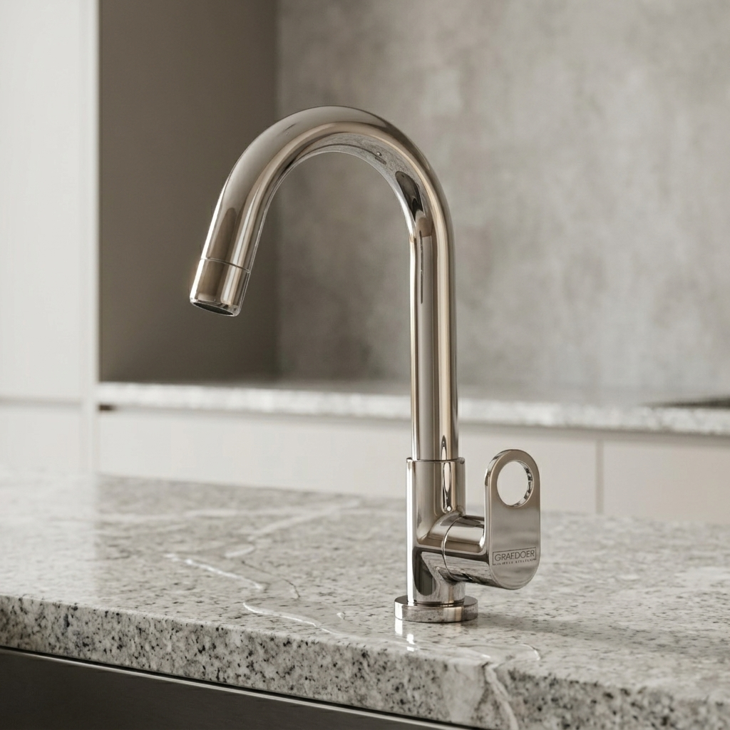 Swan Neck Pillar Cock with Swinging Spout