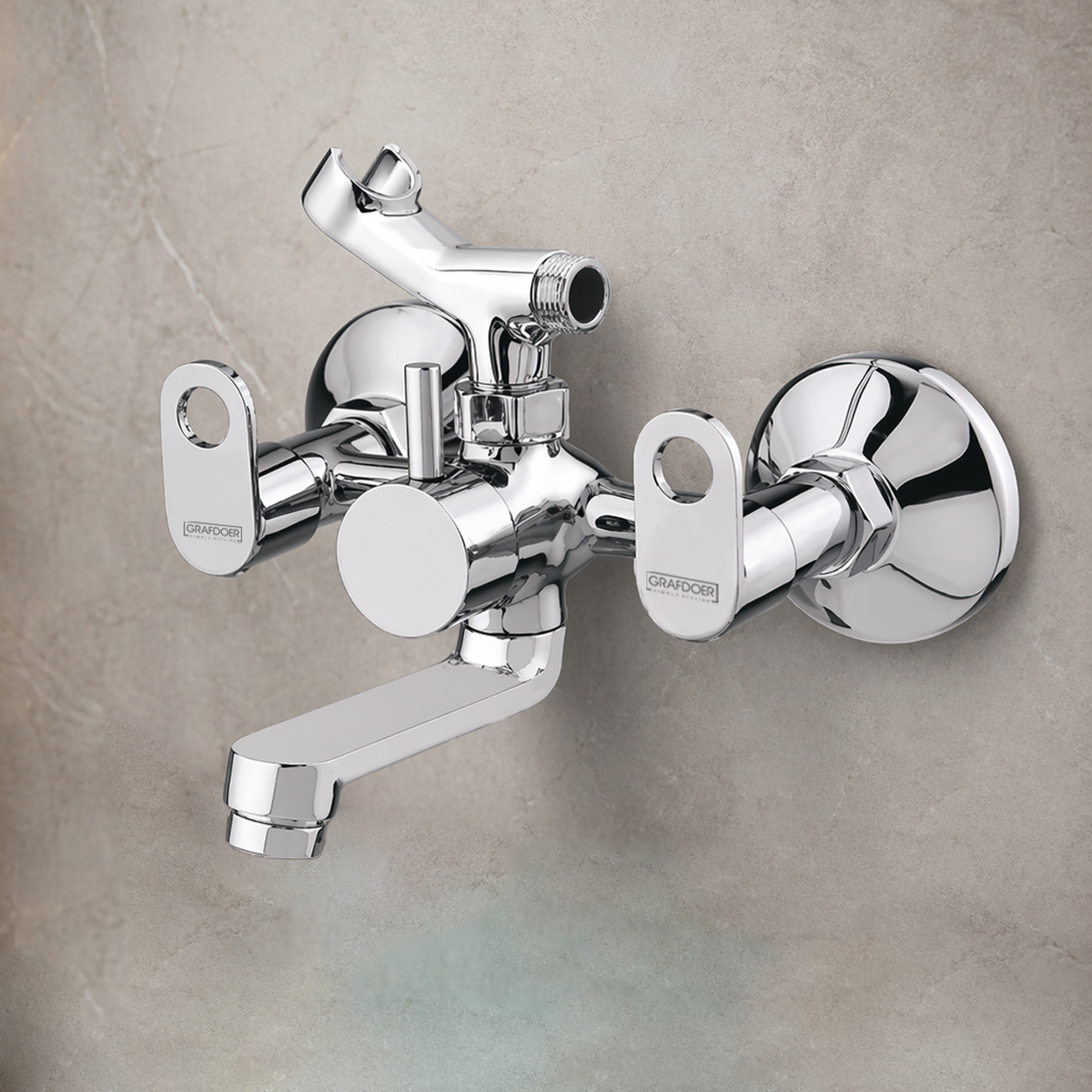 Wall Mixer Telephonic with Hand Shower