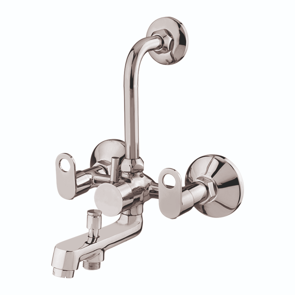 Grafdoer Ornet Wall Mixer Three in One with L-Bend, sleek modern bathroom faucet