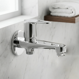 Two Way Bib Cock With SS Flange