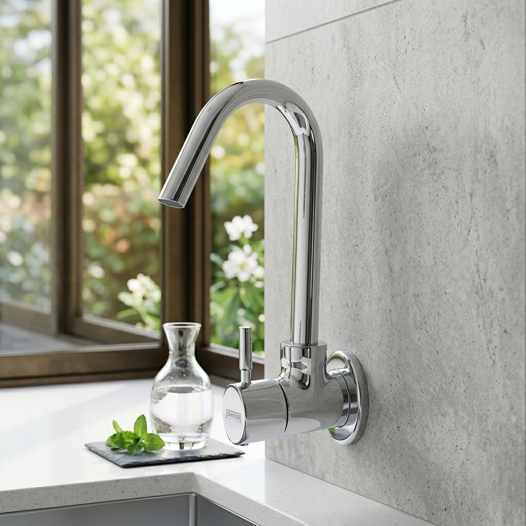 Sink Cock Swinging Spout