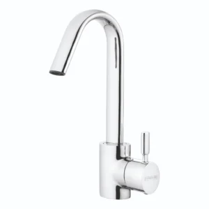 Swan Neck Pillar Cock with Swinging Spout