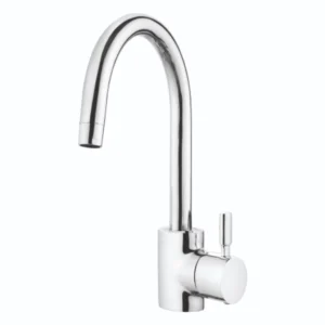 Swan Neck Pillar Cock with Long Swinging Spout