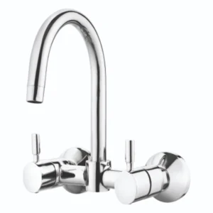 Sink Mixer Wall Mounted with Long Swinging Spout