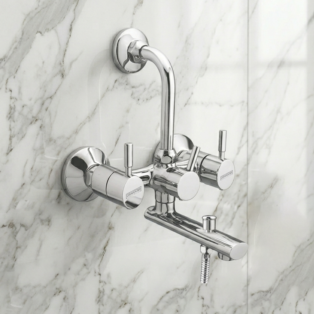 Wall Mixer Three in One with L-Bend