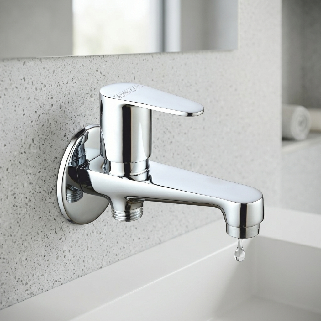 Two Way Bib Cock With SS Flange