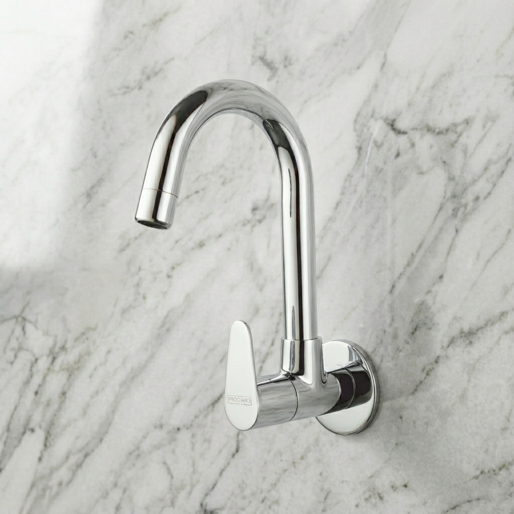 Sink Cock with Swinging Spout