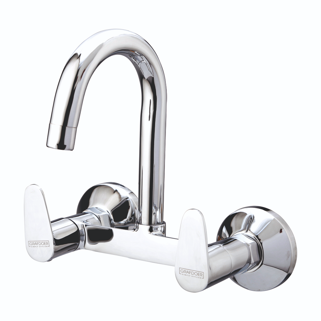 Grafdoer Olexa Sink Mixer Wall Mounted with Swinging Spout for kitchen sink faucet