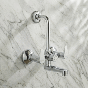 Wall Mixer with Provision for Overhead Shower