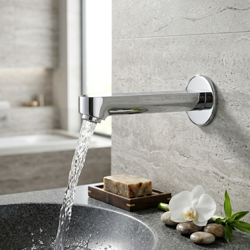 Wall Spout Plain with Wall Flange