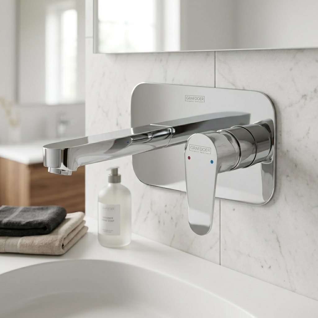 Single Lever Basin Mixer Wall Mounted