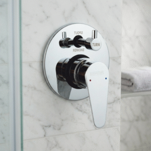 Single Lever Concealed Mixer & Diverter Hi Flow