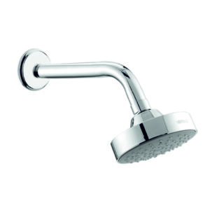 Single Flow OHS with Brass Pipe Arm 9" & Wall Flange