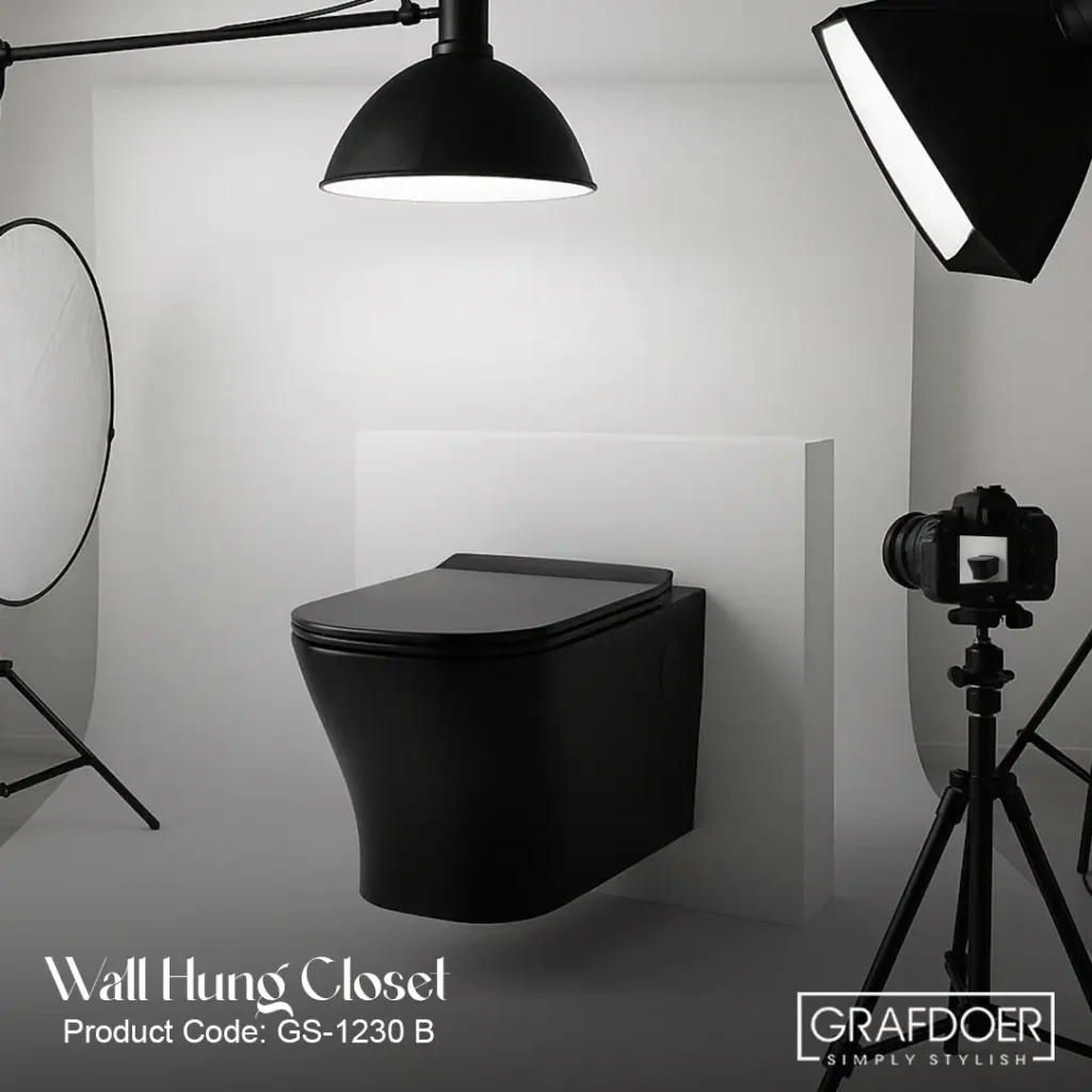 Suspended Elegance: Wall-Hung Closet with Soft-Closing Seat