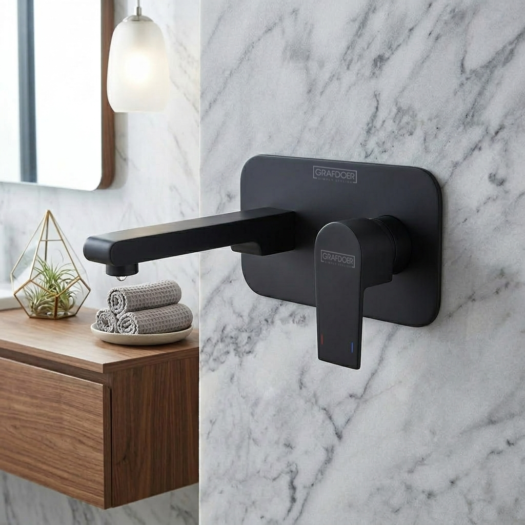 Single Lever Basin Mixer Wall Mounted