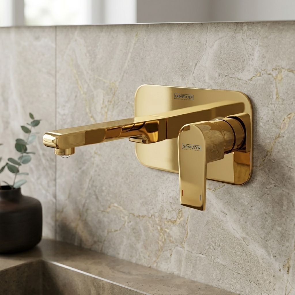 Single Lever Basin Mixer Wall Mounted