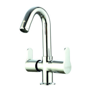 Centre Hole Basin Mixer with Casted Swinging Spout