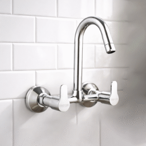 Sink Mixer Wall Mounted  Swinging Spout