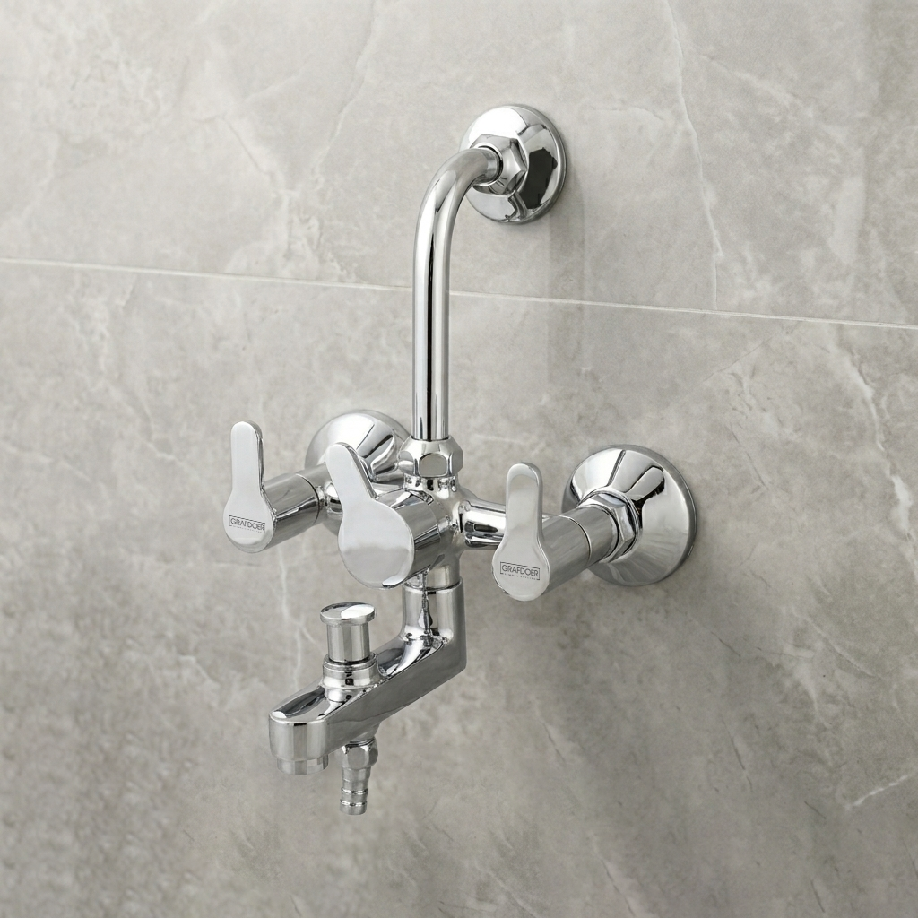 Wall Mixer Three in one with L-Band for Overhead Shower