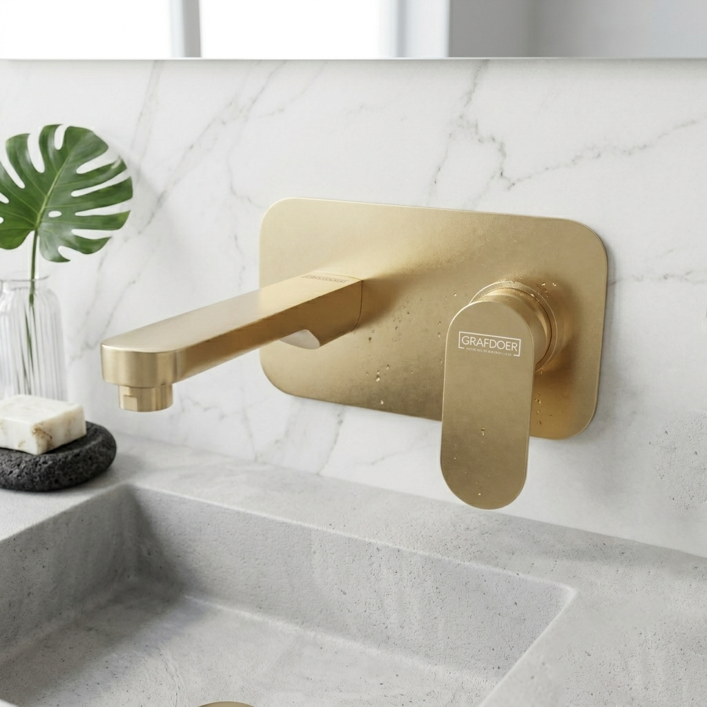 Single Lever Basin Mixer Wall Mounted